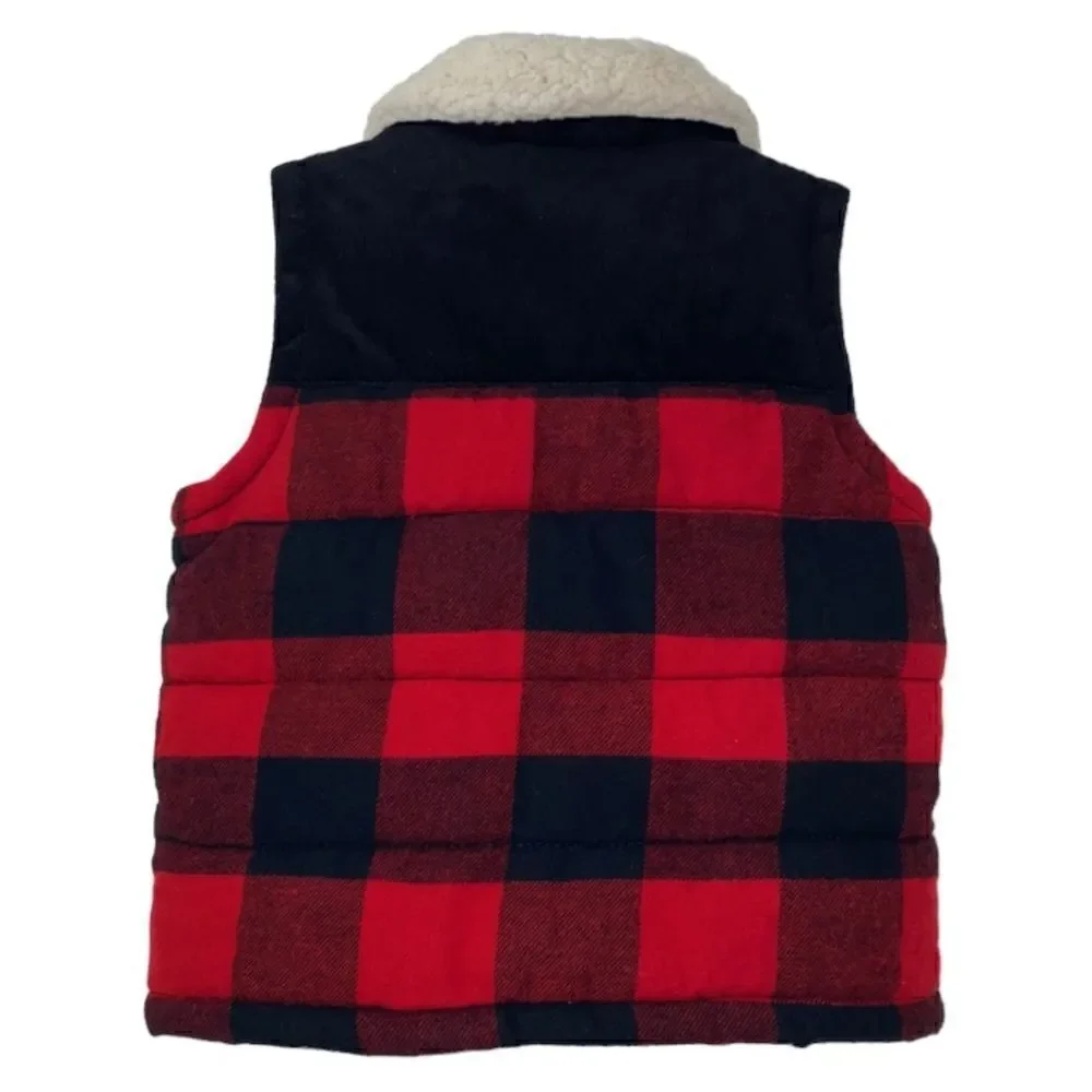Old Navy Boys Plaid Vest(Size 12-18months)